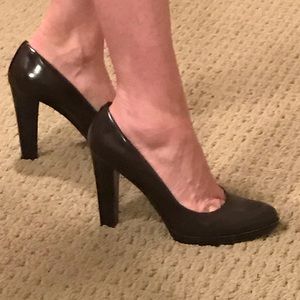 Nine West Jennet Brown Platform Pumps